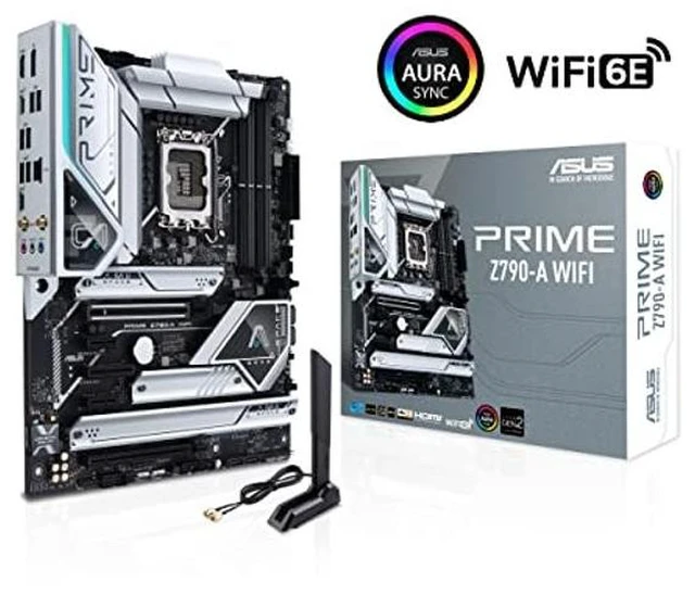 Alt view image 10 of 10 - ASUS Prime Z790-A WiFi 6E LGA 1700(Intel 14th,13th&12th) ATX motherboard (16+1 DrMOS, PCIe 5.0,DDR5,4X M.2 slots,2.5 Gb LAN,USB 3.2 Gen 2 front panel Type-C, Thunderbolt 4/USB4, DP)