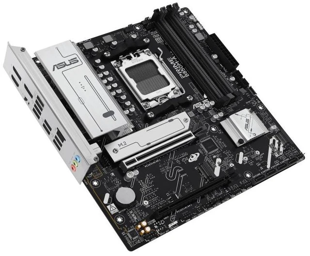 Alt view image 12 of 14 - ASUS PRIME B850M-A AMD B850 (AM5 Socket) micro-ATX motherboard,DDR5,PCIe 5.0 Ready,three M.2 slots,Realtek 2.5Gb Ethernet,dual DisplayPort,front USB 5Gbps Type-C support,BIOS FlashBack,Aura Sync
