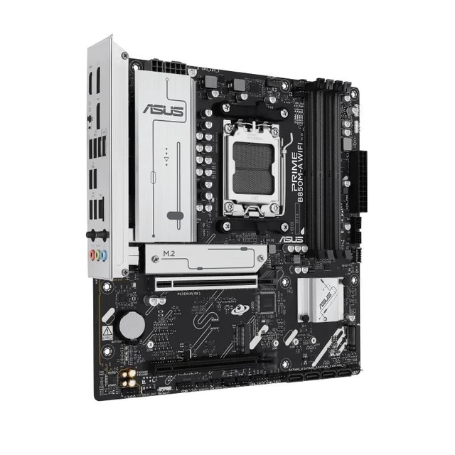 Alt view image 10 of 14 - ASUS PRIME B850M-A WIFI AMD B850 (AM5 Socket) micro-ATX motherboard,DDR5, PCIe 5.0 Ready,three M.2 slots,Wi-Fi 6E,Realtek 2.5Gb Ethernet,dual DisplayPort,HDMI,front USB 5Gbps Type-C support,Aura Sync