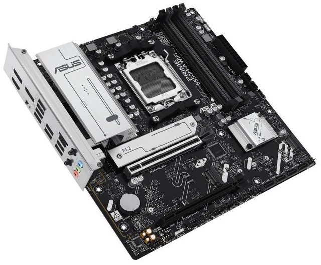 Alt view image 11 of 14 - ASUS PRIME B850M-A WIFI AMD B850 (AM5 Socket) micro-ATX motherboard,DDR5, PCIe 5.0 Ready,three M.2 slots,Wi-Fi 6E,Realtek 2.5Gb Ethernet,dual DisplayPort,HDMI,front USB 5Gbps Type-C support,Aura Sync