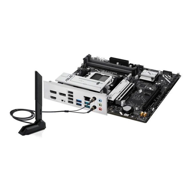 Alt view image 12 of 14 - ASUS PRIME B850M-A WIFI AMD B850 (AM5 Socket) micro-ATX motherboard,DDR5, PCIe 5.0 Ready,three M.2 slots,Wi-Fi 6E,Realtek 2.5Gb Ethernet,dual DisplayPort,HDMI,front USB 5Gbps Type-C support,Aura Sync
