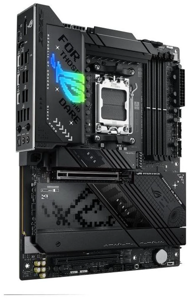 Alt view image 10 of 14 - ASUS ROG STRIX X870-F GAMING WIFI AMD X870 ATX motherboard AM5,four M.2 slots,2 USB4 ports,USB 10Gbps Type-C with PD 3.0 up to 30W,AI Overclocking,AI Cooling II,AI Networking II,Aura Sync RGB lighting