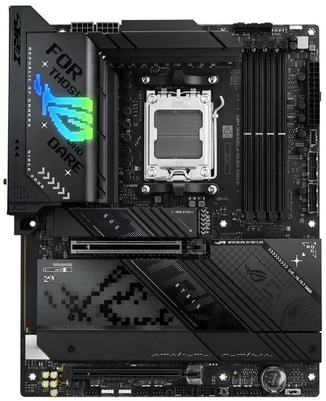 Alt view image 9 of 14 - ASUS ROG STRIX X870-F GAMING WIFI AMD X870 ATX motherboard AM5,four M.2 slots,2 USB4 ports,USB 10Gbps Type-C with PD 3.0 up to 30W,AI Overclocking,AI Cooling II,AI Networking II,Aura Sync RGB lighting