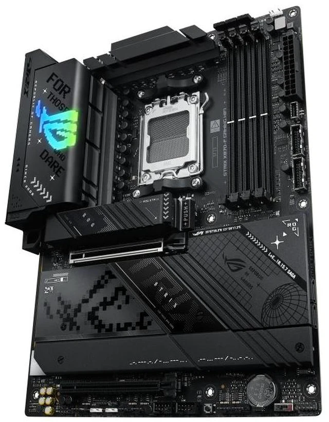 Alt view image 11 of 14 - ASUS ROG STRIX X870-F GAMING WIFI AMD X870 ATX motherboard AM5,four M.2 slots,2 USB4 ports,USB 10Gbps Type-C with PD 3.0 up to 30W,AI Overclocking,AI Cooling II,AI Networking II,Aura Sync RGB lighting