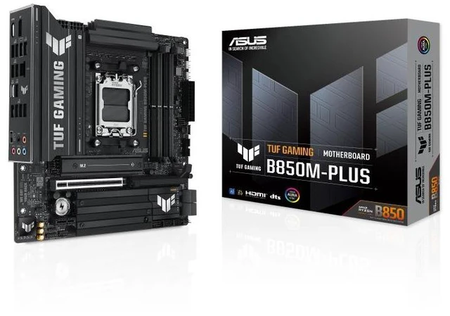 Alt view image 8 of 14 - ASUS TUF GAMING B850M-PLUS AMD B850 mATX motherboard,AM5 DDR5, three M.2slots, Realtek 2.5Gb Ethernet,DisplayPort, rear USB20Gbps Type-c, BlOS FlashBack, Aura Sync