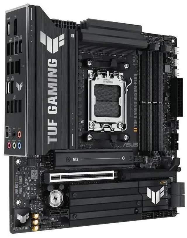 Alt view image 10 of 14 - ASUS TUF GAMING B850M-PLUS AMD B850 mATX motherboard,AM5 DDR5, three M.2slots, Realtek 2.5Gb Ethernet,DisplayPort, rear USB20Gbps Type-c, BlOS FlashBack, Aura Sync