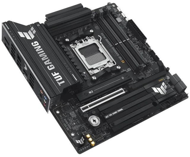Alt view image 12 of 14 - ASUS TUF GAMING B850M-PLUS AMD B850 mATX motherboard,AM5 DDR5, three M.2slots, Realtek 2.5Gb Ethernet,DisplayPort, rear USB20Gbps Type-c, BlOS FlashBack, Aura Sync