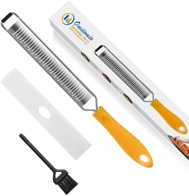 Main image of Lemon Zester & Heavy Duty Cheese Grater & Vegetable Grater Parmesan Cheese Lemon, Garlic, Nutmeg, Chocolate, Fruits, Vegetables, Ginger - Cheese Shredder & Stainless Steel Grater