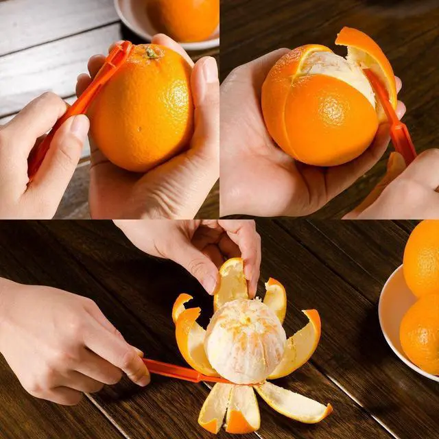 Alt view image 2 of 5 - 6Pcs Plastic Easy Slicer Cutter Peeler Remover Opener Kitchen Accessories Knife Cooking Tool Kitchen Gadget (New) | Simpletouse fruit slicer and opener, practical daily kitchen gadget.