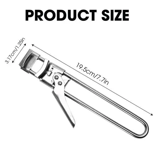 Alt view image 2 of 7 - Jar, Bottle, Can Lid Openers - Adjustable Multifunctional, Stainless Steel Manual Cap Grip Remover for Canning Top, A Kitchen Tool for Seniors, Weak Hands, Vintage Old School Life Hack Gadgets, White