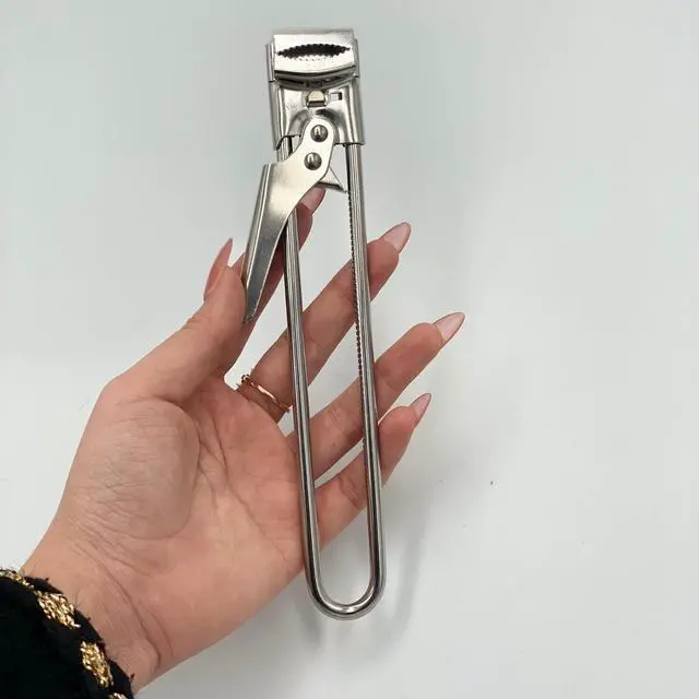 Alt view image 3 of 7 - Jar, Bottle, Can Lid Openers - Adjustable Multifunctional, Stainless Steel Manual Cap Grip Remover for Canning Top, A Kitchen Tool for Seniors, Weak Hands, Vintage Old School Life Hack Gadgets, White
