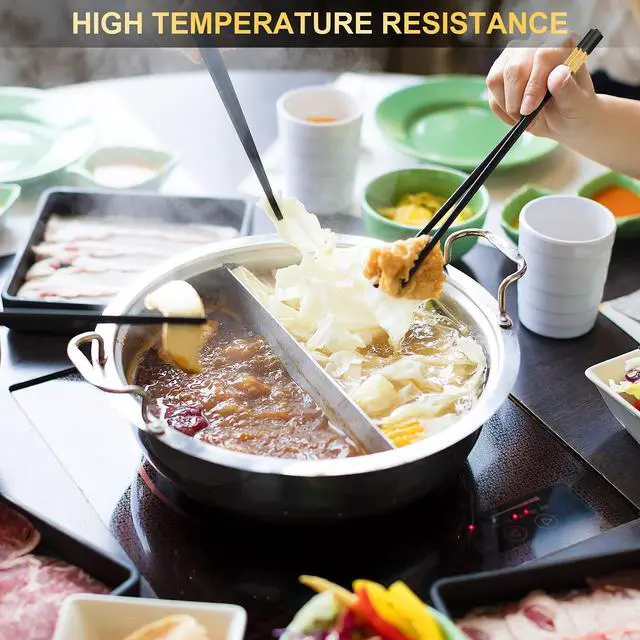 Alt view image 7 of 7 - Reusable Chopsticks, 5 Pairs, 9.5-Inch, Fiberglass | Dishwasher Safe, For Japanese, Chinese, and Korean Cuisine, Non-Slip Design, Easy Handling