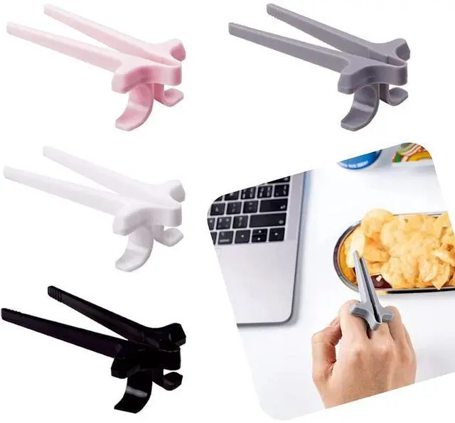Main image of 4pcs Finger Snack Chopsticks for Gamer,Snack Clips,Gaming Finger Tongs,Gaming Finger Sleeves,Gamer Gifts,Cell Phones Accessories