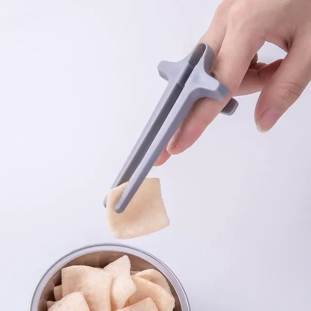 Alt view image 7 of 7 - 4pcs Finger Snack Chopsticks for Gamer,Snack Clips,Gaming Finger Tongs,Gaming Finger Sleeves,Gamer Gifts,Cell Phones Accessories