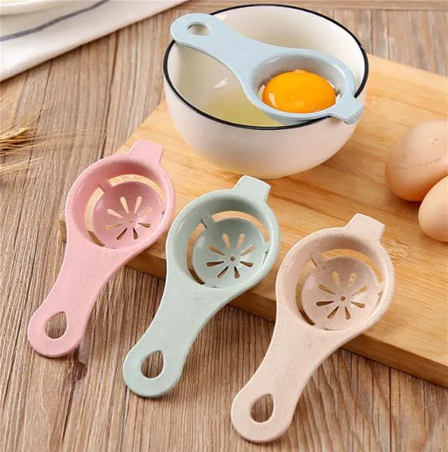 Alt view image 4 of 6 - 6PCS Egg Separator - Food Grade Egg Yolk & White Separator Tool, Kitchen Baking Gadget with Strainer Filter for Easy Egg Splitting
