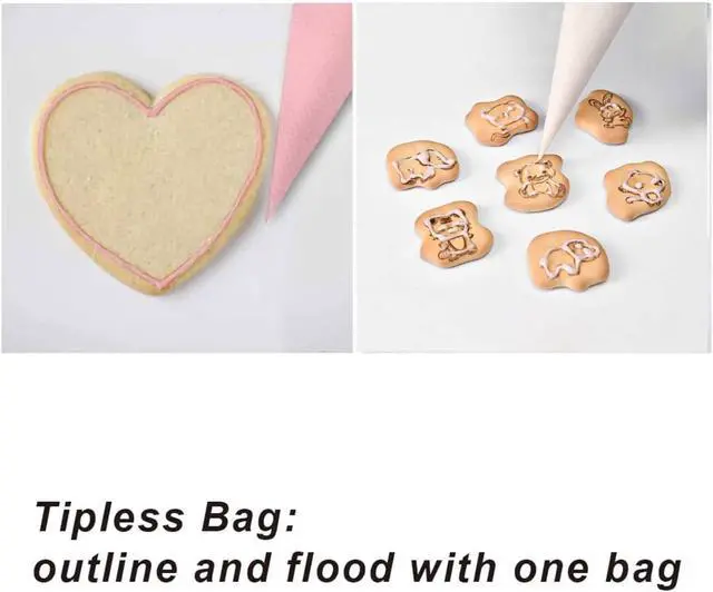 Alt view image 5 of 7 - Mini Piping Bags, Disposable 7.6in Small Piping Bags 100pcs | Pastry Piping Bags for Cream Frosting, Icing Bags for Cake and Dessert Decorations Cake Decoration and Desserts