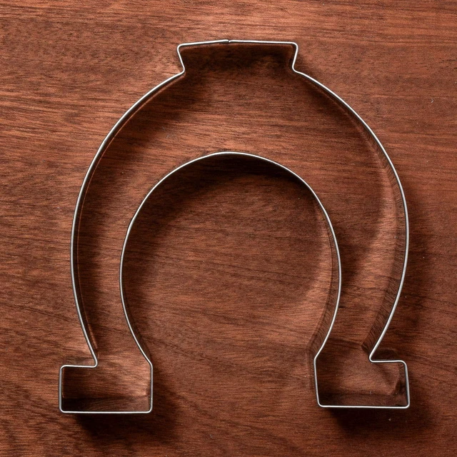 Alt view image 6 of 7 - Lucky Horseshoe Cookie Cutter, 4.3 x 4.5 inches | Decent Size, Simple Classic Shape, Premium Stainless Steel, Durable for Repeated Use, Dishwasher Safe, For Dough & Fondant