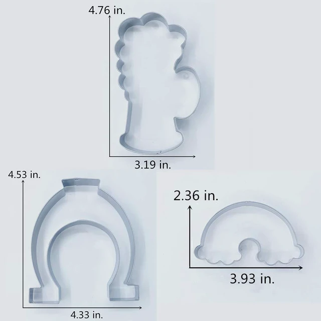 Alt view image 7 of 7 - Lucky Horseshoe Cookie Cutter, 4.3 x 4.5 inches | Decent Size, Simple Classic Shape, Premium Stainless Steel, Durable for Repeated Use, Dishwasher Safe, For Dough & Fondant