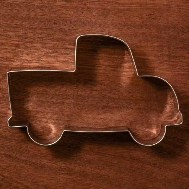 Alt view image 5 of 7 - Vehicle Pick-up Truck Cookie Cutter - 4.5 x 2.9 inches - Stainless Steel