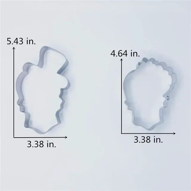 Alt view image 5 of 7 - Halloween Sugar Skull Cookie Cutter Set of 2-Pc | Including: Skull with Hat, Skull with Flower, Decent Size, Premium Stainless Steel, Durable for Repeated Use, Dishwasher Safe
