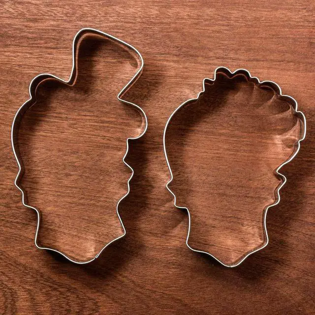 Alt view image 7 of 7 - Halloween Sugar Skull Cookie Cutter Set of 2-Pc | Including: Skull with Hat, Skull with Flower, Decent Size, Premium Stainless Steel, Durable for Repeated Use, Dishwasher Safe