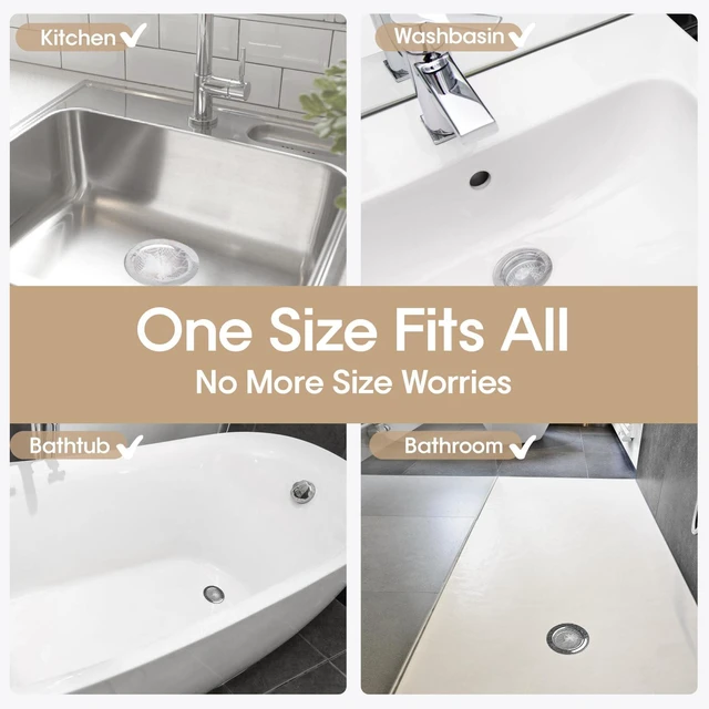 Alt view image 7 of 7 - 300 Pcs Disposable Drain Covers, Fine Mesh Sourdough Drain Catcher, Mesh Sink Strainer Bags with Stretchable Elastic Opening, Ideal for Kitchen, Bathroom Sinks & Shower Drains
