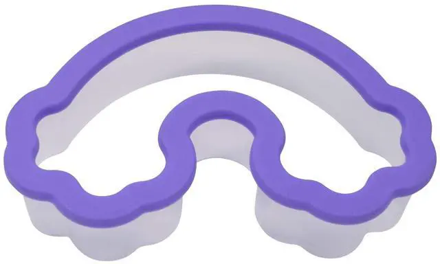 Main image of Soft-Grip Rainbow 3.75" Cookie Cutter Comfortable Grip Baking Tool for Cookies, Fondant & Crafts