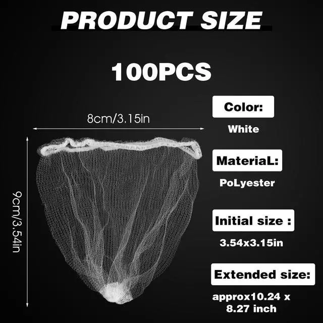 Alt view image 2 of 7 - 100 Pcs Disposable Kitchen Sink Strainer Bag, Sink Strainer Mesh Bag Kitchen Accessories for Collecting Food Waste Leftover Garbage Scalability Non-Clog