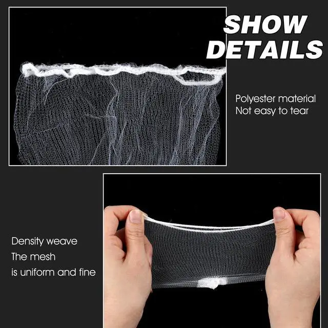Alt view image 4 of 7 - 100 Pcs Disposable Kitchen Sink Strainer Bag, Sink Strainer Mesh Bag Kitchen Accessories for Collecting Food Waste Leftover Garbage Scalability Non-Clog