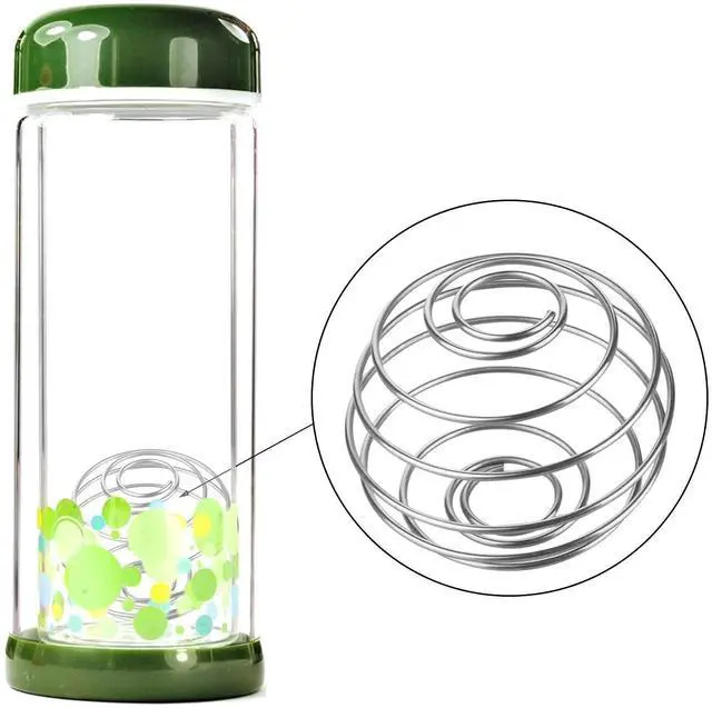 Alt view image 4 of 4 - 3 PCS Stainless Steel Shaker Ball Wire Whisk Shaker Mixer Mixing Ball Cup Blend Shaker