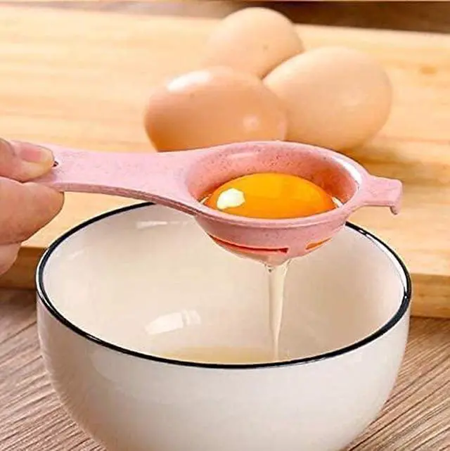 Alt view image 3 of 5 - Egg Yolk White Separator 3PCS Egg Separator Egg Yolk Separator Food Grade Egg White Filter Egg Separator Tool Kitchen Baking Gadget