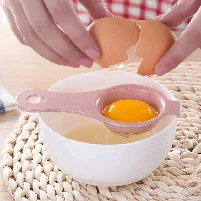 Alt view image 2 of 5 - Egg Yolk White Separator 3PCS Egg Separator Egg Yolk Separator Food Grade Egg White Filter Egg Separator Tool Kitchen Baking Gadget