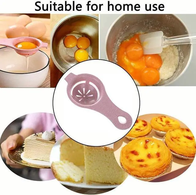 Alt view image 4 of 5 - Egg Yolk White Separator 3PCS Egg Separator Egg Yolk Separator Food Grade Egg White Filter Egg Separator Tool Kitchen Baking Gadget