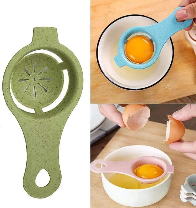Alt view image 5 of 5 - Egg Yolk White Separator 3PCS Egg Separator Egg Yolk Separator Food Grade Egg White Filter Egg Separator Tool Kitchen Baking Gadget