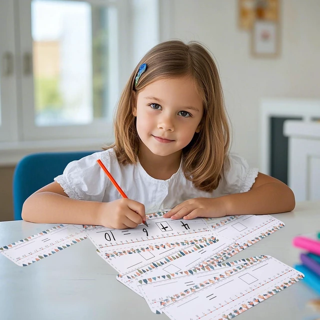 Alt view image 5 of 7 - 20 Packs Number Line Dry Erase Boards Cards, Double Sided Writable and Erasable Board Card Featuring -10-10 Number Line On One Side 0-20 On The Other, Classroom Must Haves Boards for Students
