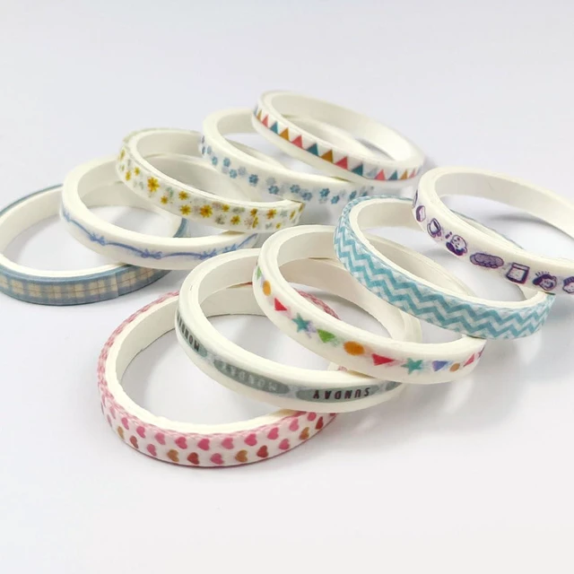 Alt view image 5 of 5 - BinarySky 20 Rolls Washi Tape Set,Floral Washi Tape for Journaling, Assorted Sizes (Floral A)