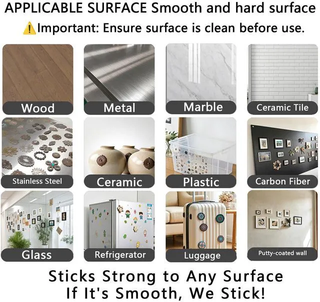 Alt view image 5 of 5 - Kelyva Foam Adhesive Strips, 36 Pcs | Double-Sided 2 mm Thick Waterproof Mounting Tape for Wall, Car and Office, 0.7 x 3.9 in