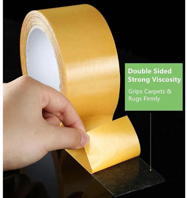 Alt view image 4 of 7 - Double Sided Woodworking Tape - Super Thin, Strong, 1.18 IN x 66 FT, High Tack, Removable, Residue Free