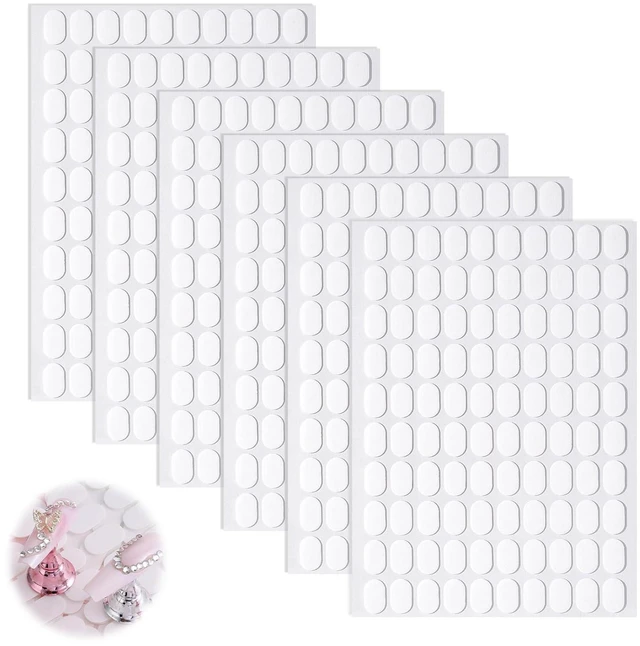 Main image of 600PCS Double Sided Nail Tape,Nail Stand Sticky Tabs,Adhesive Press on Nails Sticky Tabs,Clear Glue Stickers for Nail Art Holder,Pre-Cut Display Strips (600 Pcs)