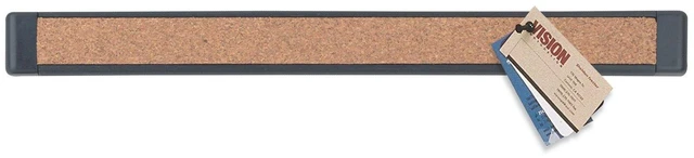 Alt view image 2 of 2 - Connectible Bulletin Bars, 1 Inch x 1 Foot, Black Plastic Frame, 2 Bars per Pack (2440-2)