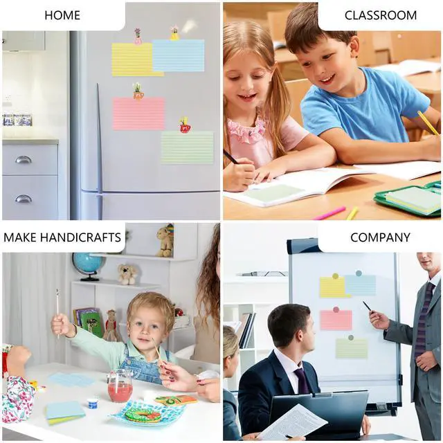 Alt view image 6 of 6 - Colored Index Cards 3 x 5 Inch, 300 Count Ruled Index Cards, Flash Cards for Studying, Lined Note Cards for Office, Home and School
