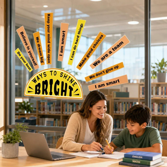Alt view image 7 of 7 - Sunshine Motivational Bulletin Board Set Classroom Affirmation Sun Growth Mindset Bulletin Board Decor Station Motivational Positive Wall Decor Health Posters for School Home Office Supplies