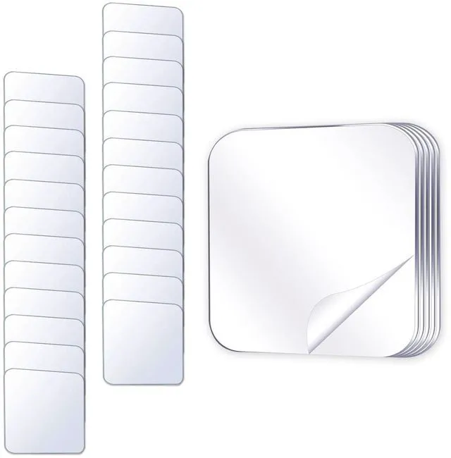 Main image of Bovinde Clear Double Sided Tape, Mounting Tape 24 Pieces (1.96x1.96in) | Heavy Duty Strong Adhesive Tough Mounting Tape,Pre-Cut Mounting Squares for Wall Safe Tape Crafts, Photos, Home,Office