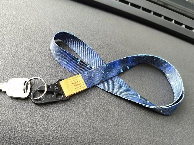 Alt view image 5 of 6 - QIAQIAYU Cool Lanyards for Women and Girls,Neck Strap for Keys Wallet and ID Badge,Key Chain Holder (star sky)
