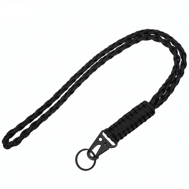 Main image of Heavy Duty Key Lanyard for Men Women, Paracord Lanyard for Keys, Braided Neck Lanyard Keychain with Hk Clip, Lanyards for Keys, ID Card Badge Outdoor Activities Survival