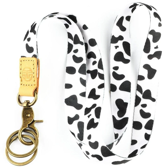 Main image of glodentai Lanyard for Keys, Cool Neck Strap Key Chain Holder, Long Lanyard for ID Badges Wallet (cow)