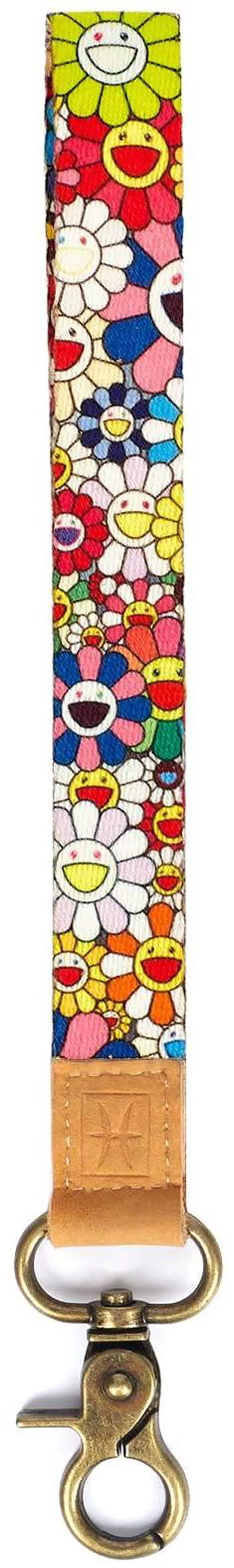 Main image of wrist lanyard for keys wrist lanyard key chains women and men (Flower smile)