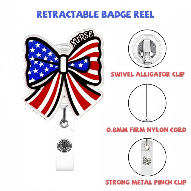 Alt view image 4 of 6 - Nurse Badge Reel-Nurse Graduation Gift-Nurses Week Gifts | Alloy Nameplate, Rugged, Durable, Smooth and Round