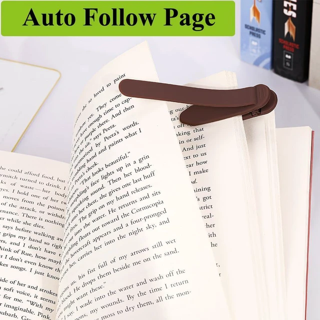 Alt view image 2 of 7 - 3Pcs Bookmark Book Marks, Silicone Book Marks for Reading Women Men Kids Book Lovers, Automatic Book Mark Smart Book Marker Clip Page Holder Reading Accessories School Supplies Gifts for Students
