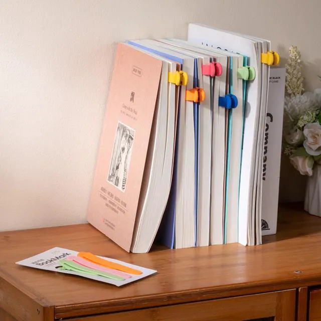 Alt view image 7 of 7 - 3Pcs Automatic Bookmark, Silicone Smart Book Marks for Reading Women, Men, Kids,Cute Unique Book Markers Bookmark Clip Reading Accessories Gifts for Book Lovers (1 Yellow+1 Red+1 Blue)